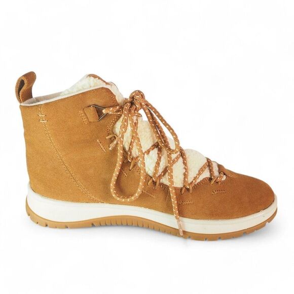 UGG Lakesider Heritage Mid Waterproof Suede Sneakers Chestnut 1121020 Women's 11 - Picture 7 of 11